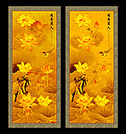 金色荷花