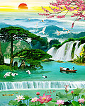 巨幅山水画