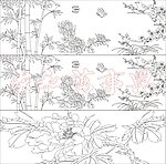 艺术玻璃 四君子