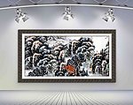 江山如画风景水墨国画