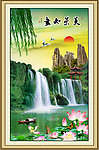 巨幅山水画