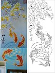 如意 牡丹鱼 玉兰花
