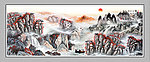巨幅山水画