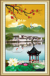 巨幅山水画