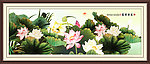 国画荷花