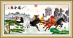 国画八骏图