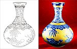 艺术 花瓶（路径未闭合）