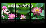 荷塘雅趣无框画