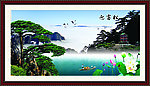 风景迎客松