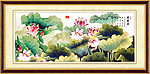 国画荷花