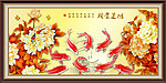 艺术玻璃 鸿运当头