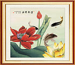 国画荷花