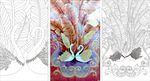 艺术玻璃 芭蕉天鹅