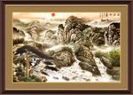 迎客松国画
