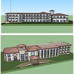 草图大师简欧建筑会所