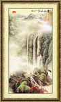 竖幅山水画