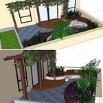 sketchup小花园景观模