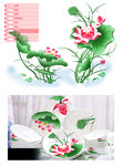 五彩荷花