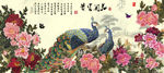 钻石画十字绣花开富贵