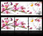 玉兰花无框画