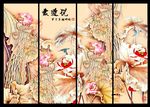 荷花浮雕