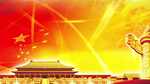 大气故宫华表五星红旗建军节背景