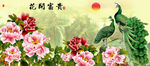 钻石画十字绣花开富贵牡丹孔雀