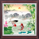 竹子水墨画