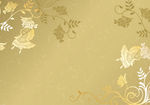 金色蝴蝶花纹壁画