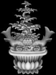 八仙八宝灰度图