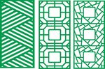 雕花矢量CDR 窗格 矢量屏风