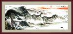 国画迎客松