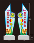 校园文化指引牌 学校导向牌