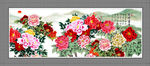 牡丹花装饰画