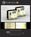 古典茶叶铁罐包装设计平面图图片