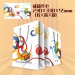 商场会所手提袋展开图PSD
