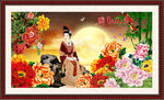 牡丹  美女图