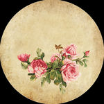 挂钟花纸 玫瑰花