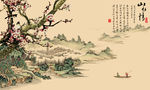中国山水 壁画
