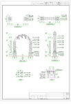 纯金属小拱门CAD施工图