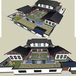 四合院建筑草图大师SU模型