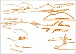 沧海桑田 手绘画