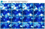 雪后窗前冰花景色led背景视频