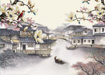 国画花鸟 国画江南