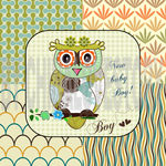 卡通猫头鹰装饰画