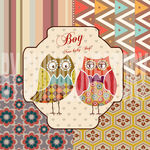 卡通猫头鹰装饰画