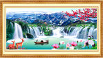 山水画 山水风景