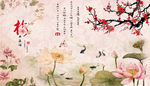 牡丹 小鸟 国画花卉 花卉画