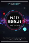 时尚夜店音乐派对宣传海报