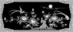 花鸟灰度图